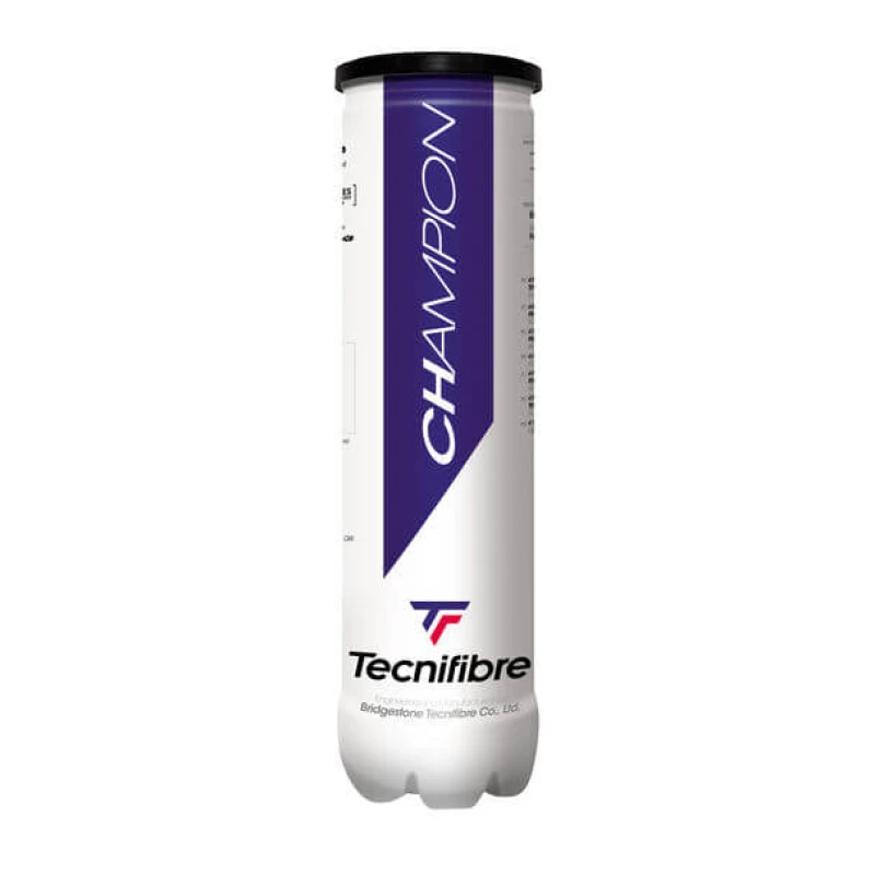 Image of Tecnifibre Champion Tennis Balls - Tube of 4 Yellow unisex