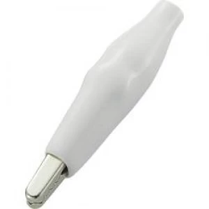 Alligator clip White Max. clamping range 4mm Length 50 mm KSS