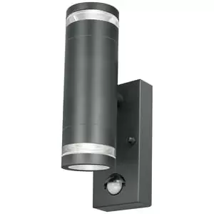 image of 4Lite Marinus Up & Down PIR Wall Light - Anthracite Grey