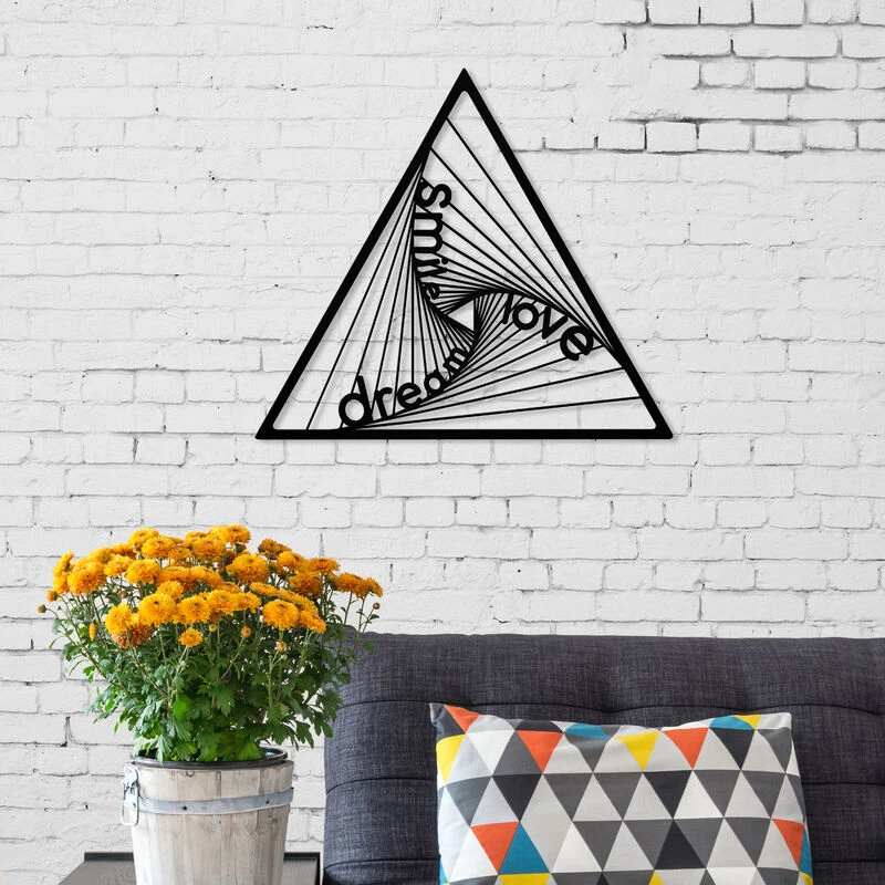 Image of DECORTIE METAL WALL ART NO.12 DSL - Black M.DK.T.13636