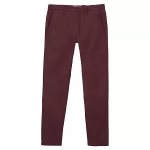 Image of FatFace Coastal Slim Fit Chinos - Burgundy , Burgundy, Size 36, Men