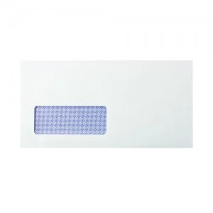Image of Q-Connect DL Envelope Window Self Seal 80gsm White Pack of 250 KF07557