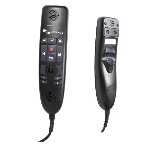 Image of Nuance PowerMic 4 Microphone 6ft Coiled Cord 33487J GJQ33487J