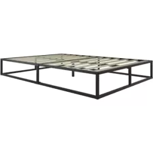 image of 135cm Soho Metal Platform Bed Black