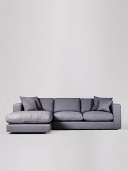 image of Swoon Althaea Fabric Left Hand Corner Sofa - Smart Wool