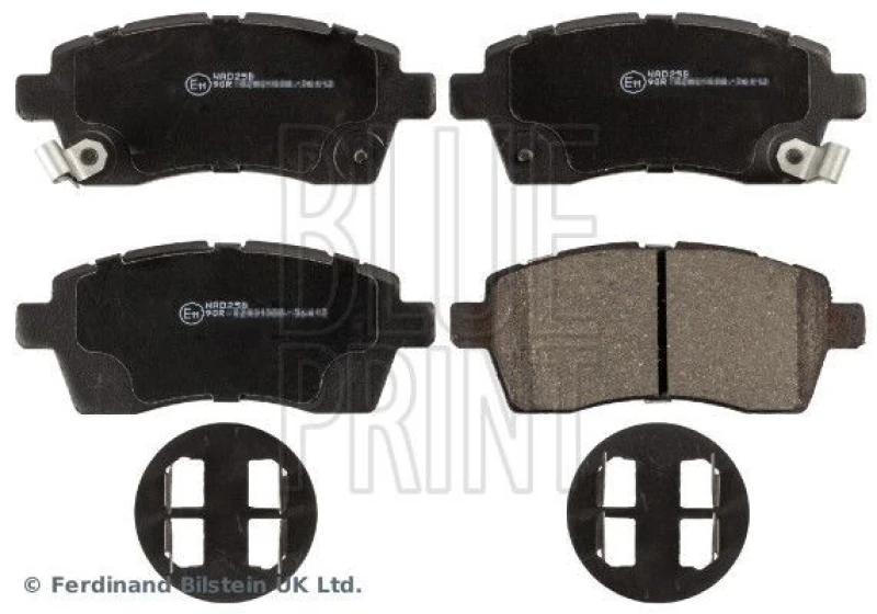 Image of Blue PRINT Brake pad set Blue PRINT ADK84245