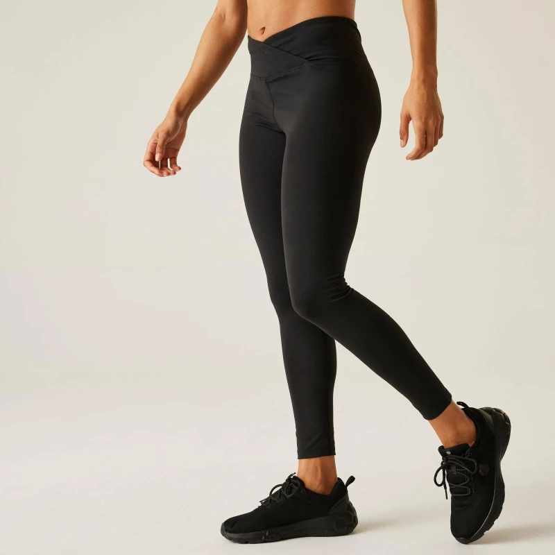 Image of Dare 2b Womens 'Revived' Gym Leggings in Jet Black Size: 10 Jet Black Female 10