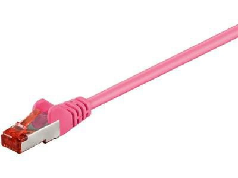 Image of Microconnect SSTP601PI networking cable Pink 1m Cat6 S/FTP (S-STP)