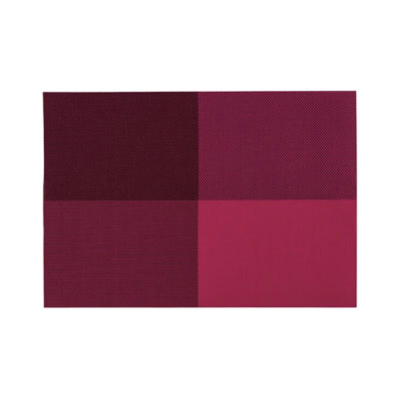Image of Premier Housewares PVC Placemats Set Of Four Pink Pvc Grid Design Placemats Pink