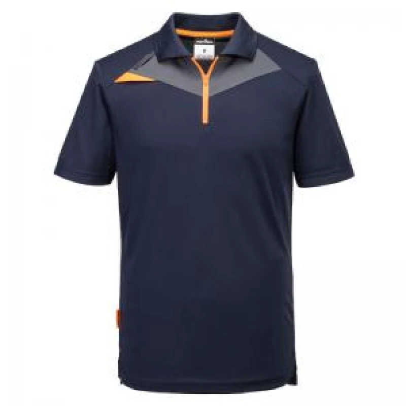 Image of Portwest DX4 Short Sleeve Polo Shirt DX410DNRXXXL Colour: Dark Navy