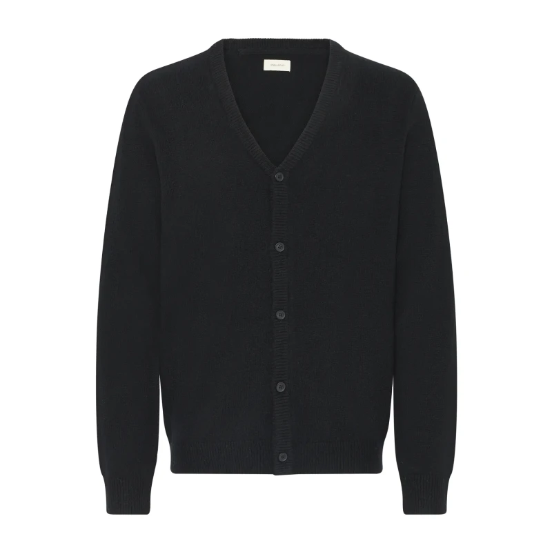 Image of Blend Wool and nylon cardigan Blend Branko Noir Male L