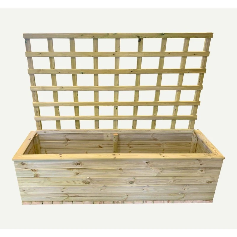 Image of Churnet Valley Garden Furniture Ltd Multi Pack of 2 - Deluxe Extra Large Trough - Partially Assembled in Brown Size: 2 Pack Brown Unisex 2 Pack