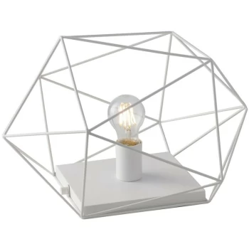 Image of Fan Europe Lighting - Fan Europe Abraxas - Globe Cage Table Lamp, White, E27