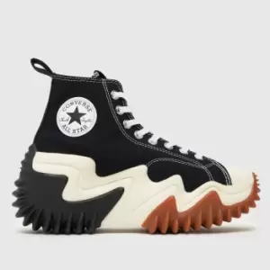 Image of Converse Run Star Motion Hi Womens, Black/White/Gum Honey, Male, Trainers, 171545C