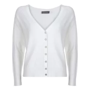 Image of Mint Velvet Button Front Cardigan - Cream, Size XL, Women