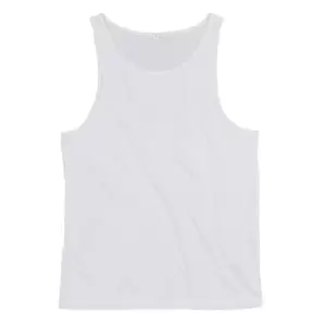 image of Mantis Mens Drop Arm Holes Vest (S) (White)