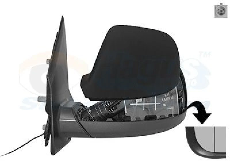 Image of VAN WEZEL Wing mirror VAN WEZEL 5791803