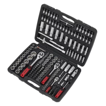 Image of SEALEY AK7955EU |Socket Set 172pc 1/4" 3/8" & 1/2"Sq Drive 6pt WallDrive Metric