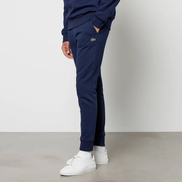 Lacoste Logo-Appliqued Cotton-Blend Jersey Jogging Bottoms - 3/S Blue Trousers male XH9624-166 S