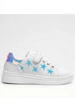 Image of Lelli Kelly Girls Molly Star Trainer - White, Size 3 Older