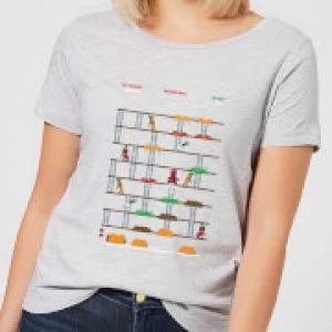 Image of Marvel Deadpool Retro Game Womens T-Shirt - Grey - 3XL