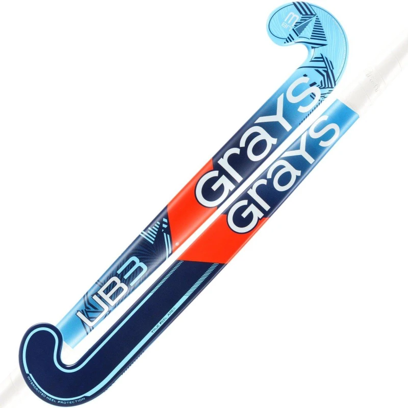 Image of Grays Hockey Kids Ultrabow Hockey Sticks Blue/Blue unisex 34 Inch