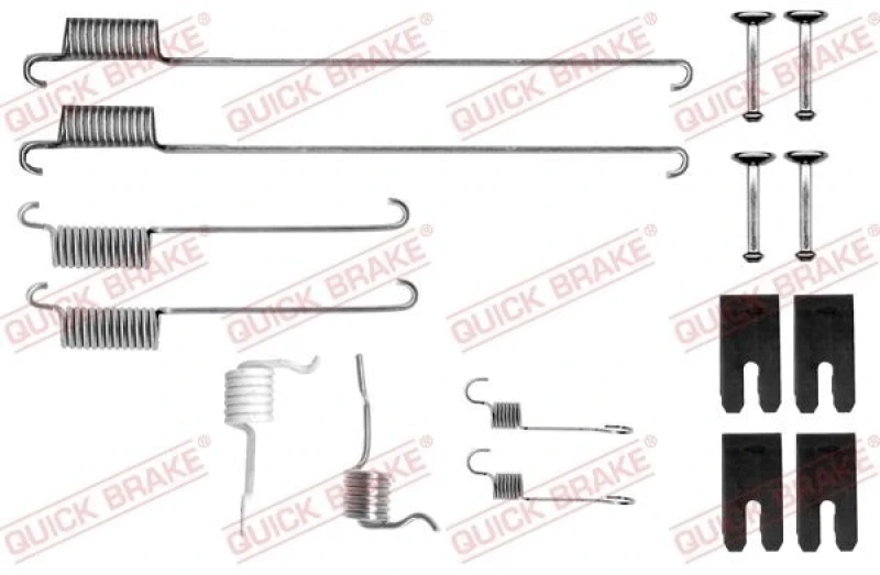 Image of QUICK BRAKE Brake shoe fitting kit QUICK BRAKE 105-0829