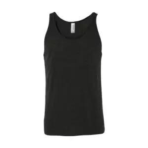 Canvas Adults Unisex Jersey Sleeveless Tank Top (XS) (Charcoal Black Triblend)