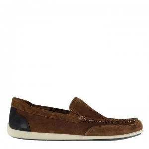 Image of Rockport Bennett Lane 4 Venetian Slip Ons Mens - Toffee