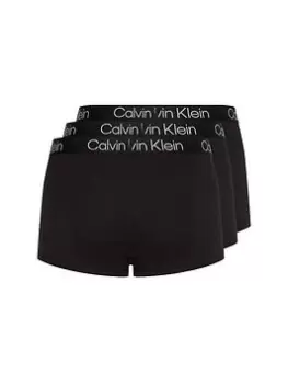 Image of Calvin Klein 3 Pack Modern Structure Trunks - Black Size M Men