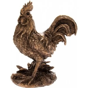 image of Reflections Bronzed Cockerel Ornament By Lesser & Pavey