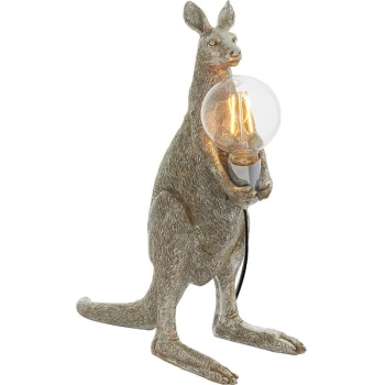 Image of Merano Andria Table Lamp Vintage Silver Paint & Chrome Plate