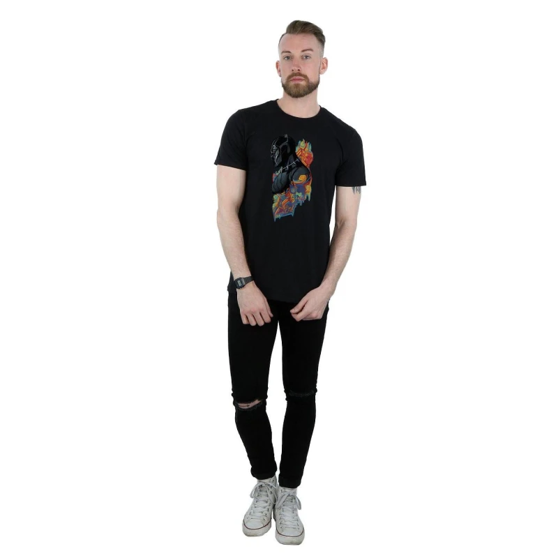 Image of Marvel Marvel Men Black Panther Profile T-Shirt Size: Small Black S Male 5057736587256