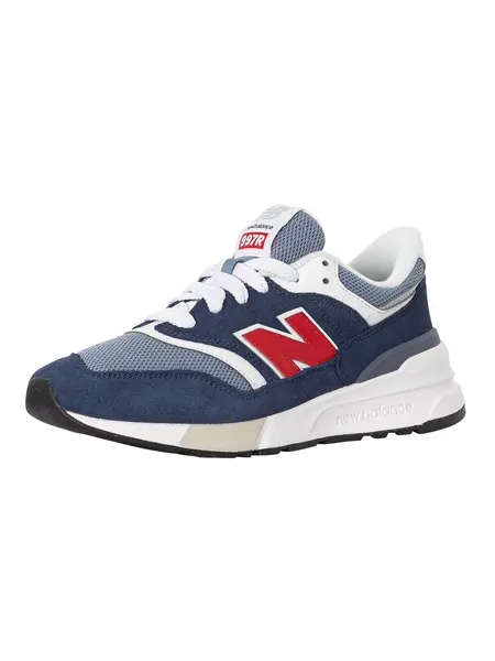 Image of New Balance 997R Suede Trainers Navy/Arctic Grey 7 UK