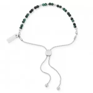 Image of Dainty Sparkle Malachite Adjuster Bracelet SBAMFB