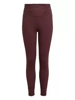 Image of adidas Junior Girls Yoga Leggings - Dark Brown, Size 14-15 Years