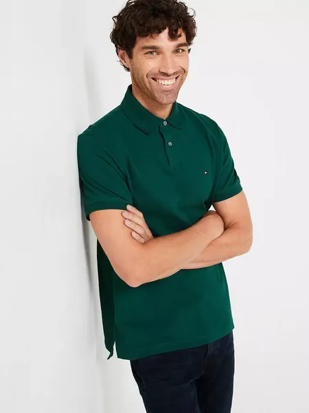 image of Tommy Hilfiger Core 1985 Polo Shirt Short Sleeve Polos S Green 54239685350