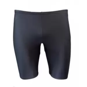 Image of Zika Unisex Adult Long Length Swimming Jammer Shorts (28R) (Black)