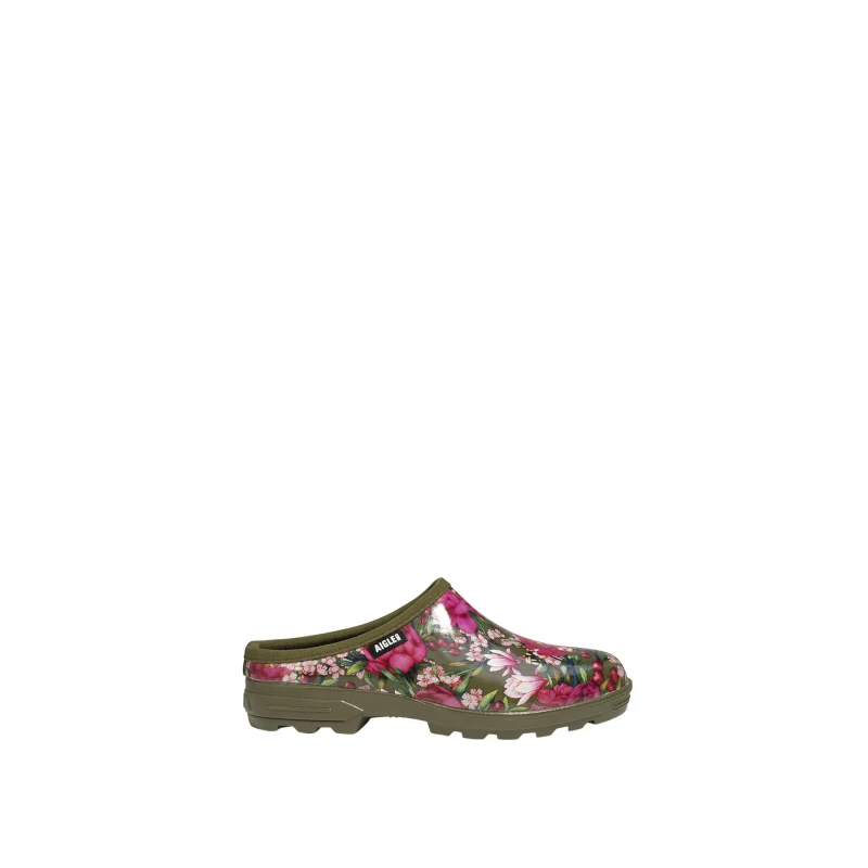 Image of Aigle Open two-material clogs For Her Aigle Lessfor Open PT Vert Female 37
