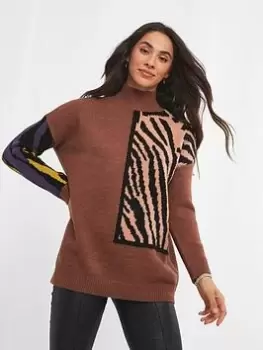 Image of Joe Browns Amazing Animal Jumper -multi, Multi, Size 8, Women