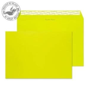 image of Blake Creative Colour C4 120gm2 Peel and Seal Wallet Envelopes Acid