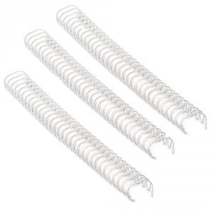 Image of Fellowes Wire Binding Element 6mm White Pack of 100 53215