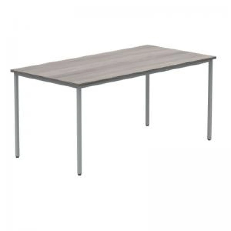 Image of Polaris Rectangular Multipurpose Table 1600x800x730mm Alaskan Grey Oak/Silver KF77905