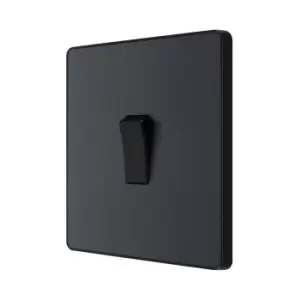 BG Evolve Matt Grey Single Intermediate Light Switch 20A 16Ax - PCDMG13B - main image