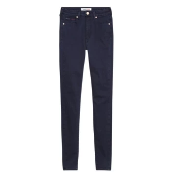 Image of Tommy Jeans Sylvia Hr Super Skny Stbks - 1BK AVENUE DKBL