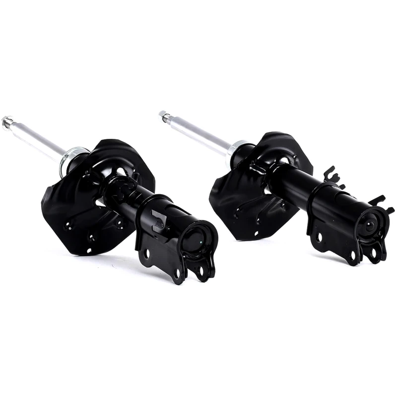 Image of STARK SKSA-0133470 Shock absorber Front Axle Left, Gas Pressure, Twin-Tube, Suspension Strut, Bottom Clamp Shock Absorber (854)