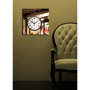 image of 2828CS-3 Multicolor Decorative Canvas Wall Clock