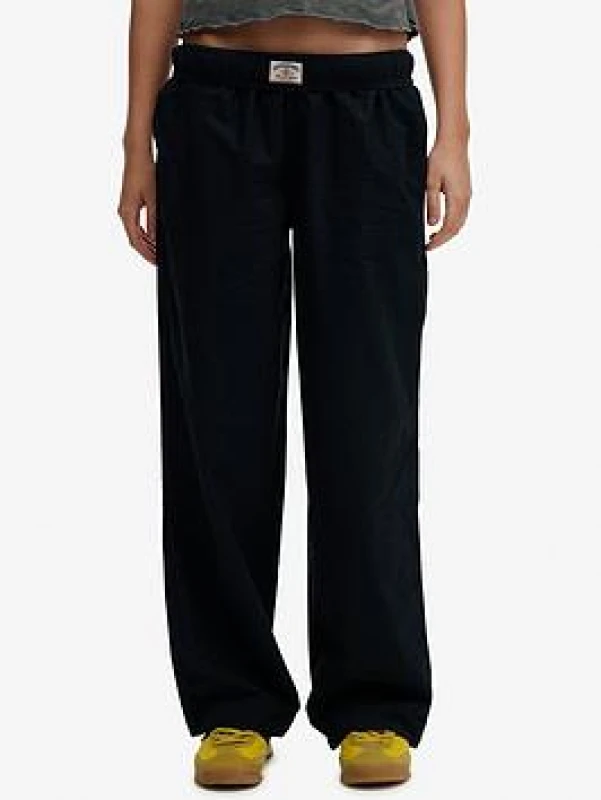 Image of Superdry Womens elastic linen trousers Superdry Bleu Female XS