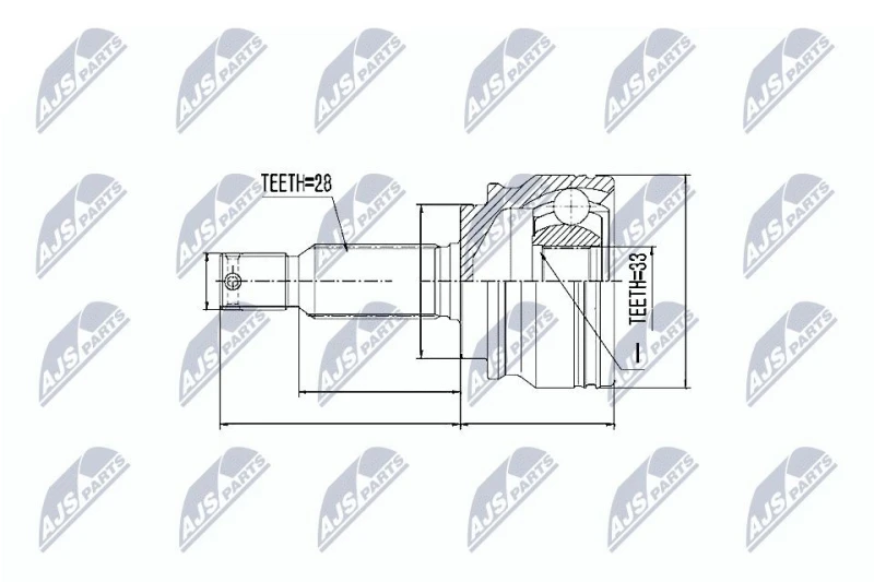 Image of NTY CV joint kit NTY NPZ-CH-010