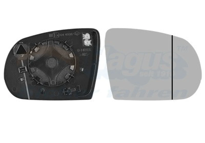 Image of VAN WEZEL Wing mirror glass VAN WEZEL 2128838